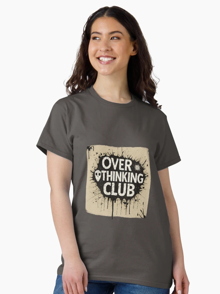 Overthinking Club – Grunge Ink Splatter Typography