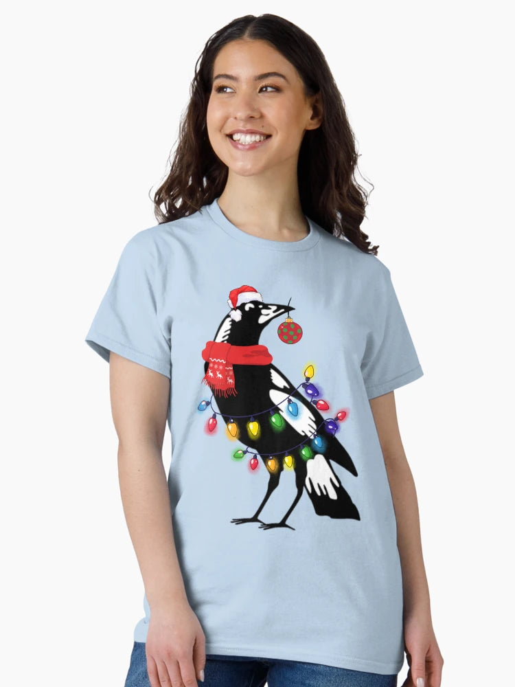 Extra Festive Magpie, Xmas magpie - Australian Christmas Men Woman kids