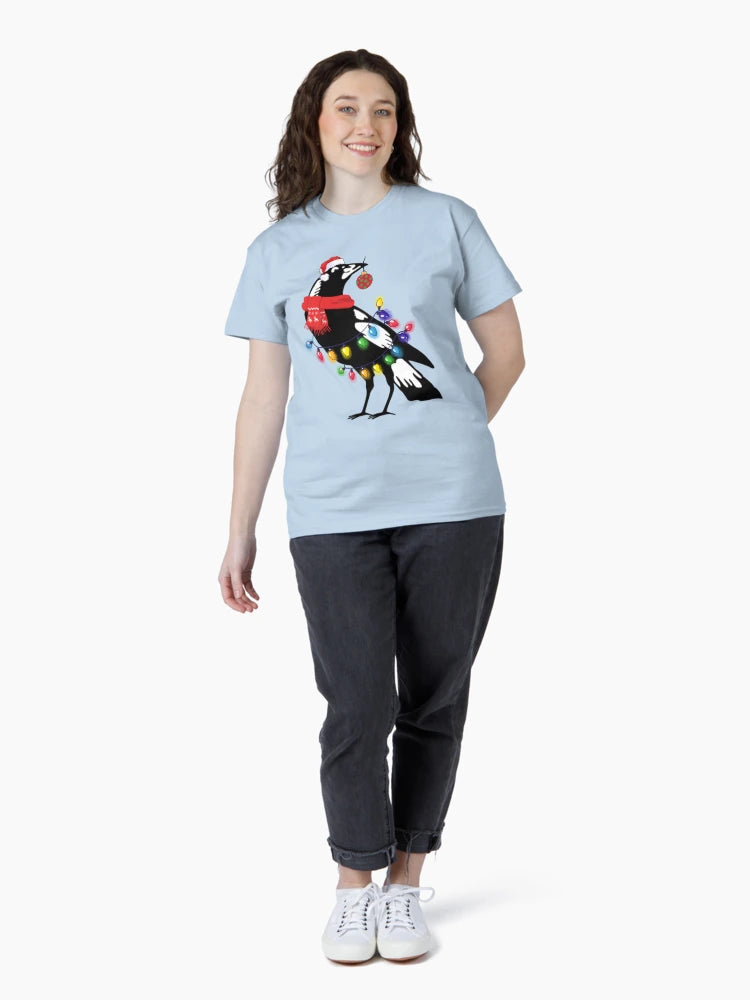 Extra Festive Magpie, Xmas magpie - Australian Christmas Men Woman kids