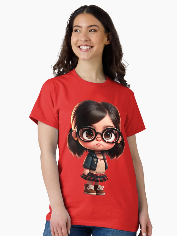 3D Art: A Look at Smart Girl with Glasses