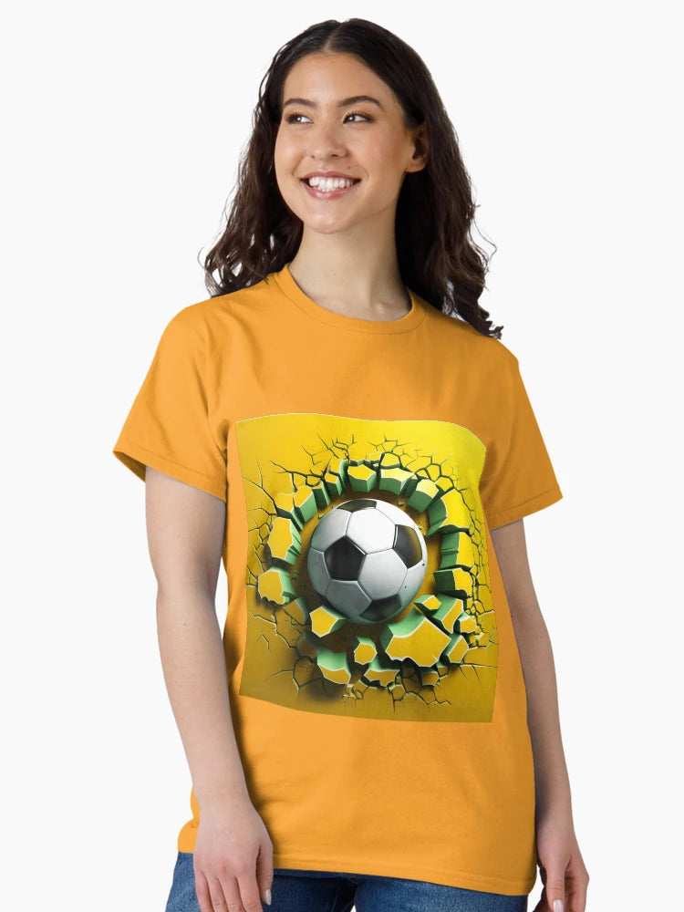 3D Soccer Ball in a Wall Hole