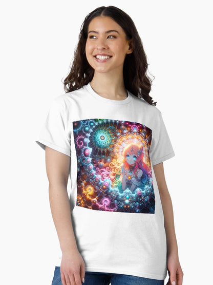 A.I. Psychedelic Fractal Anime Girl 8K 0028 FunFractals ChromaDepth 3D