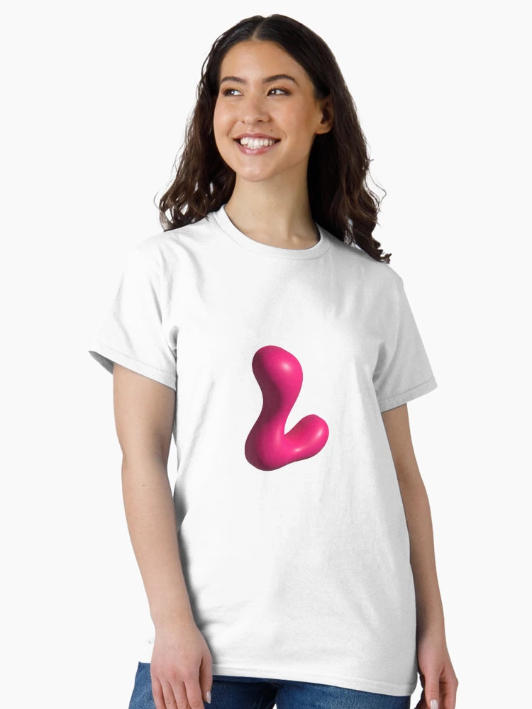 3D Pink Jelly Letter L – Glossy Bubble Alphabet Art