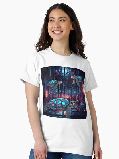 A.I. Psychedelic Fractal Sea Turtle 0003 FunFractals ChromaDepth 3D