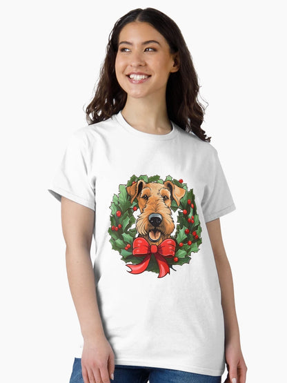 Airedale Terrier -  Christmas Wreath Dog