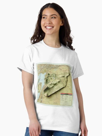 2004 Syria Relief Map 3D digitally-rendered