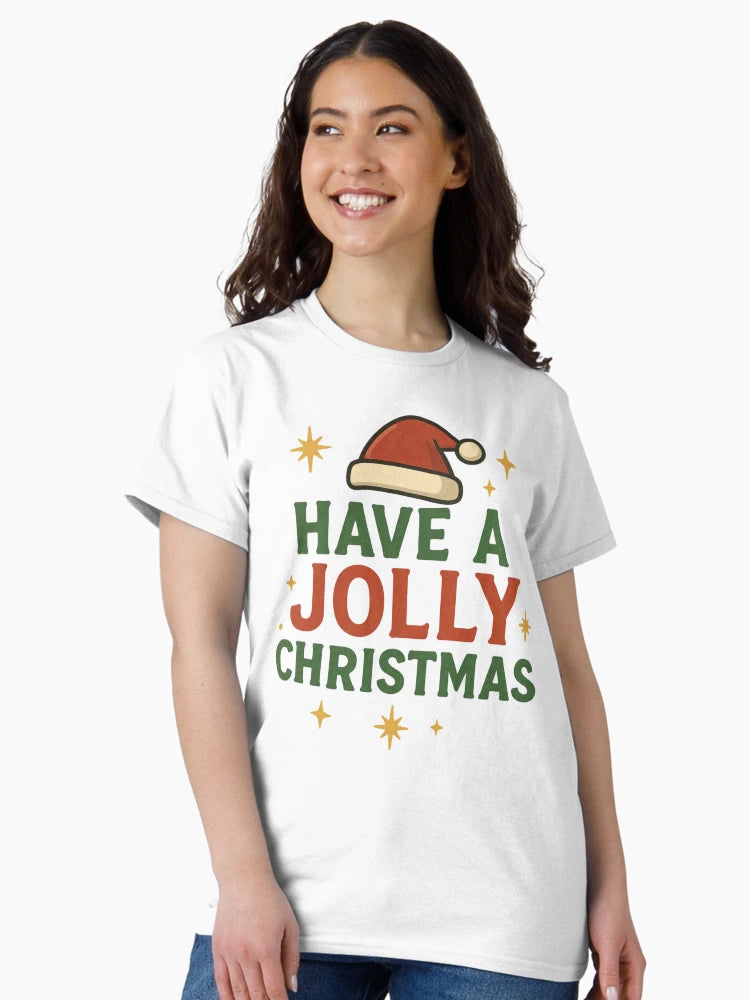 Have a Jolly Christmas – Cute Retro Christmas Design with Santa Hat