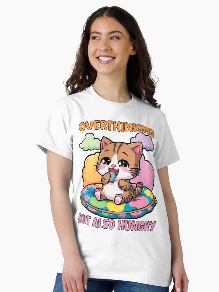 Overthinking But Also Hungry, Over Thinking, Kawaii Style, Funny Cat