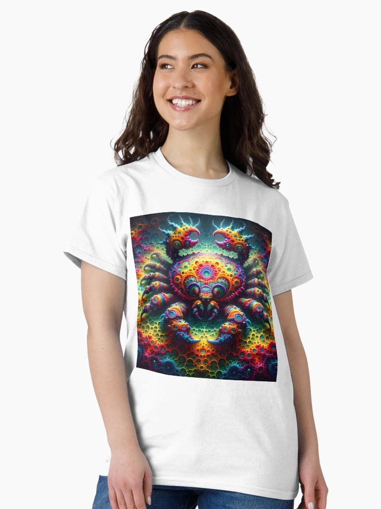 A.I. Psychedelic Fractal Crab 0003 FunFractals ChromaDepth 3D