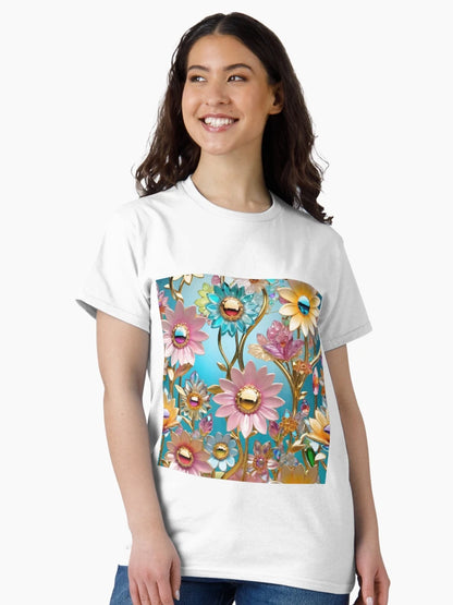 3d pastel flowers background, floral poster design.