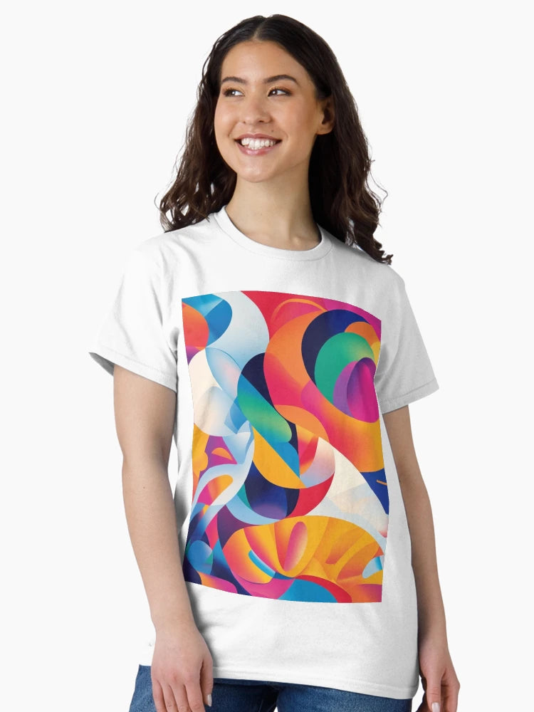Abstract Geometric Rainbow Pattern 7