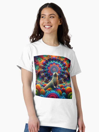 A.I. Psychedelic Fractal Otter 0005 FunFractals ChromaDepth 3D