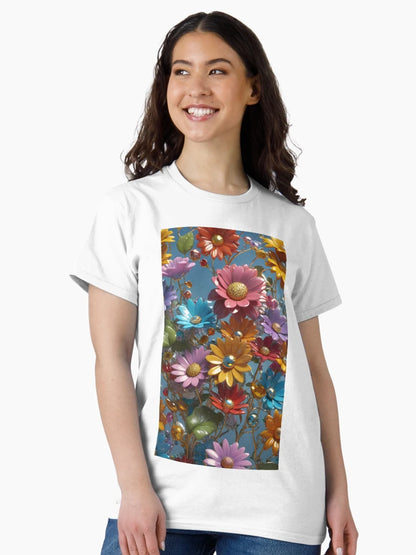 3d Colorful Flowers Backgroun, Floral Pattern