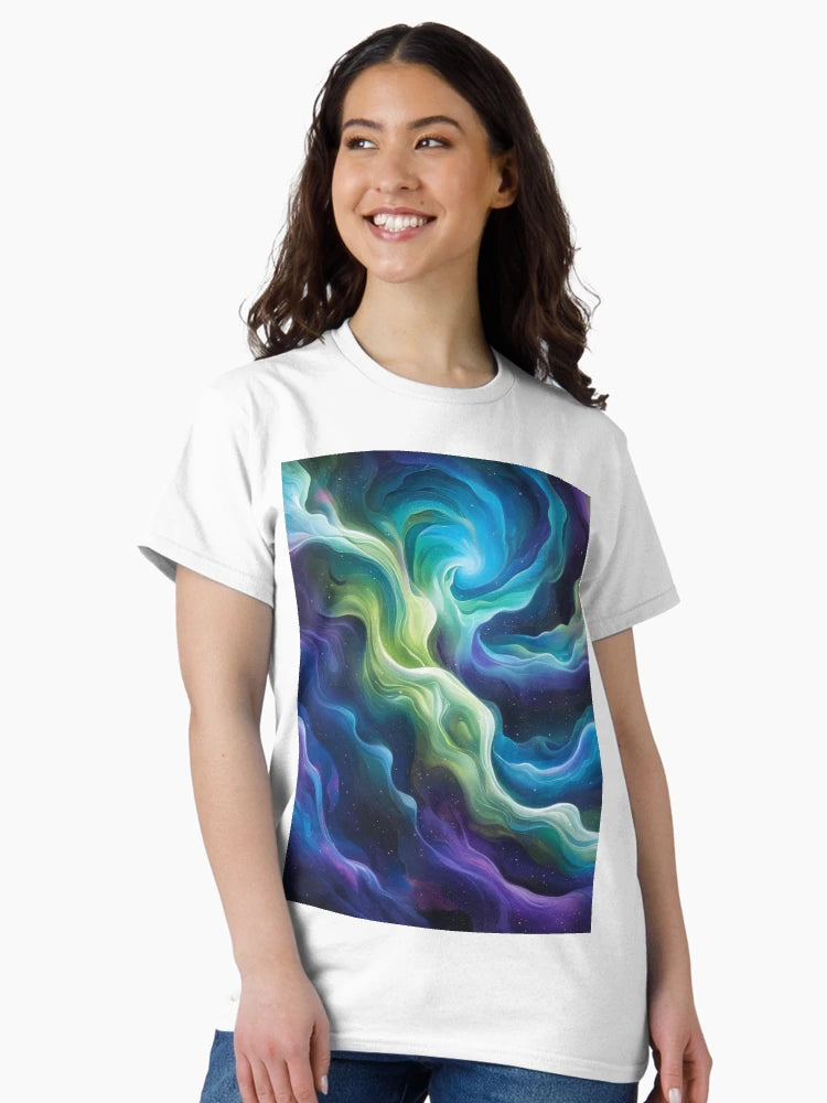 Abstract Aurora Borealis - Shades of Blue, Purple and Green 3