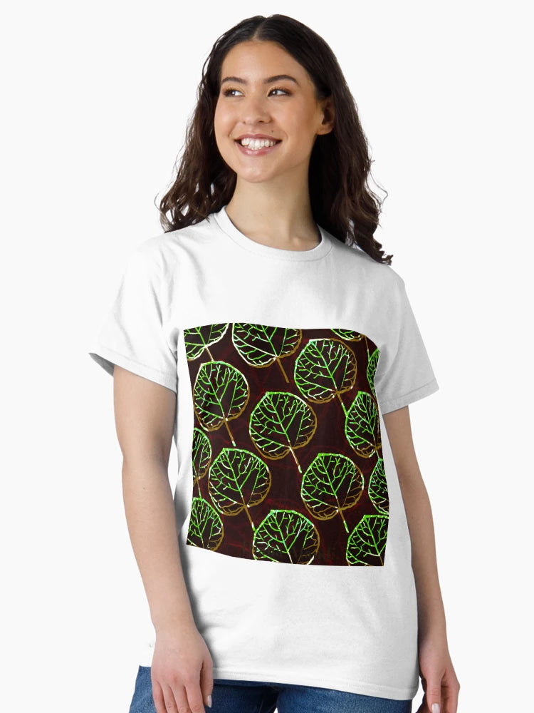 3D dark round leaf semi abstract art.