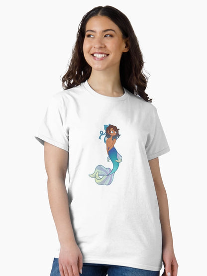 Double mastectomy mermaid (blue version)