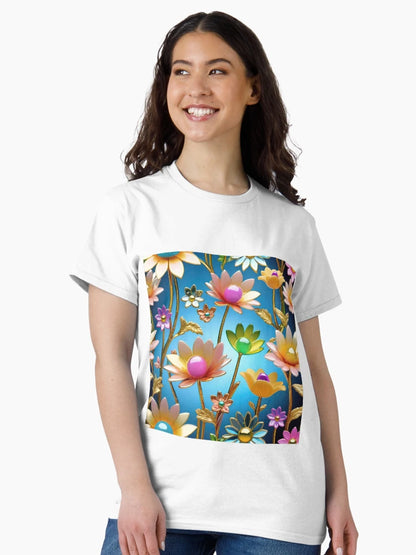 3d pastel flowers background, floral poster design.