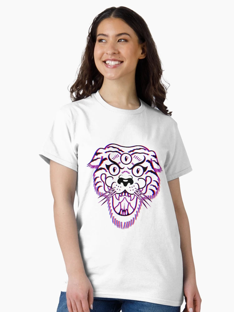 3-D 3-Eyed Tiger Anaglyph