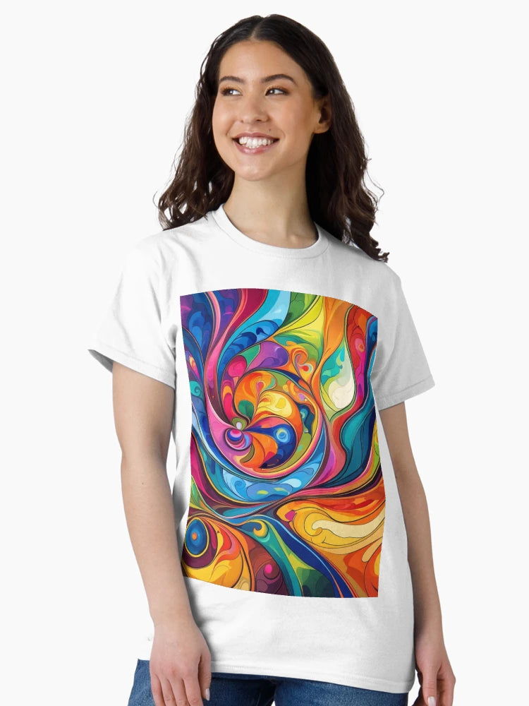 Abstract Geometric Rainbow Pattern 8