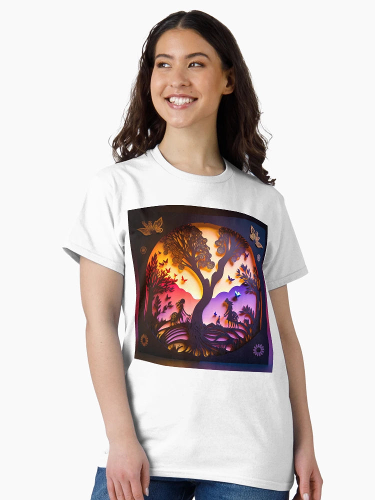 3D Effect Papercut Art - Fairytale Scene