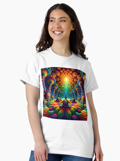 A.I. Psychedelic Fractal Sea Turtle 0005 FunFractals ChromaDepth 3D