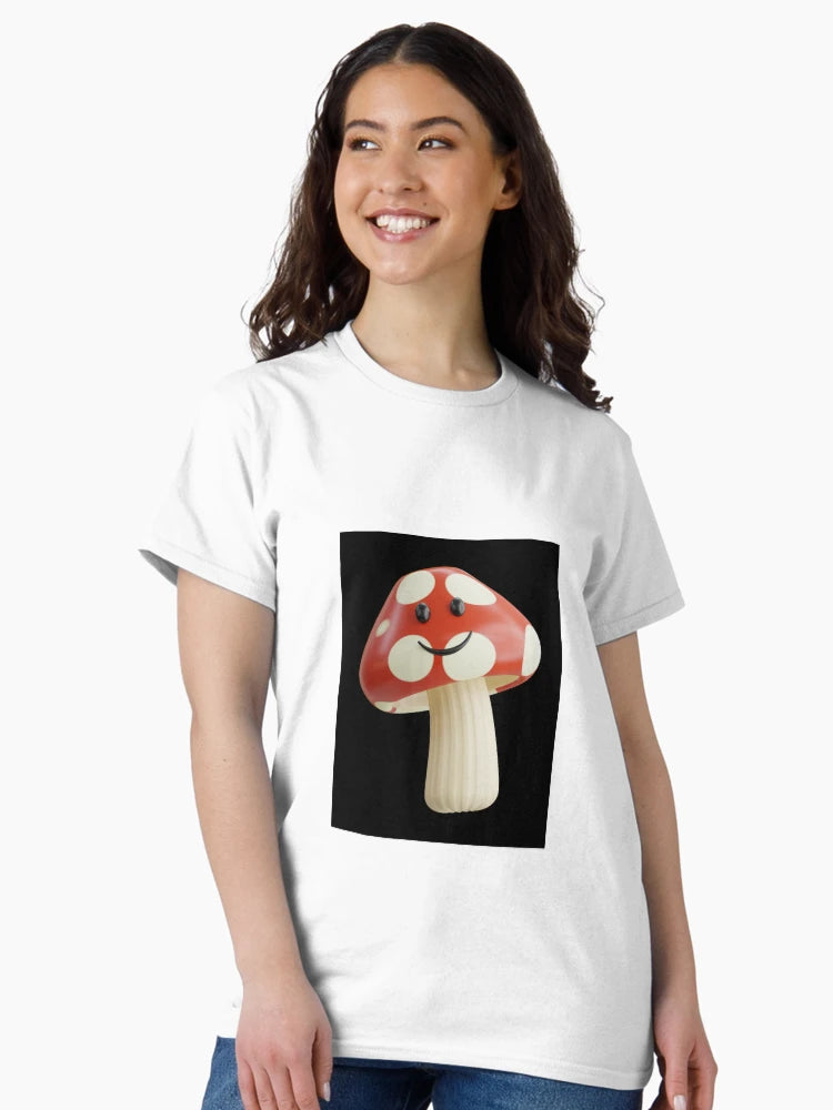3d smiling mushroom