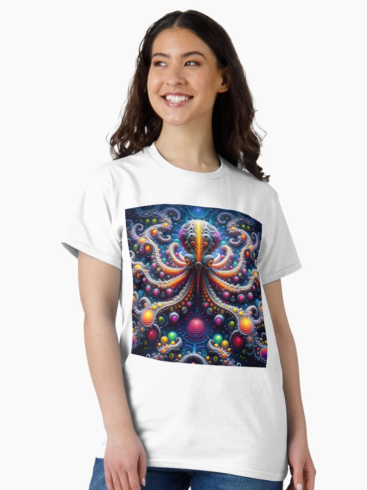 A.I. Psychedelic Fractal Octopus 0001 FunFractals ChromaDepth 3D