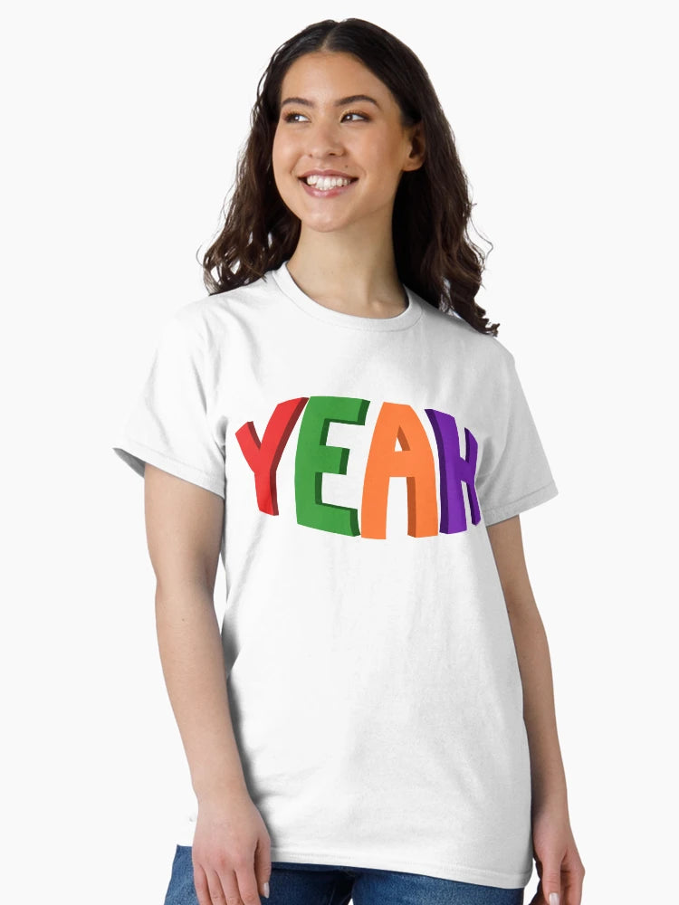 3D YEAH Multicolored Typographic Design