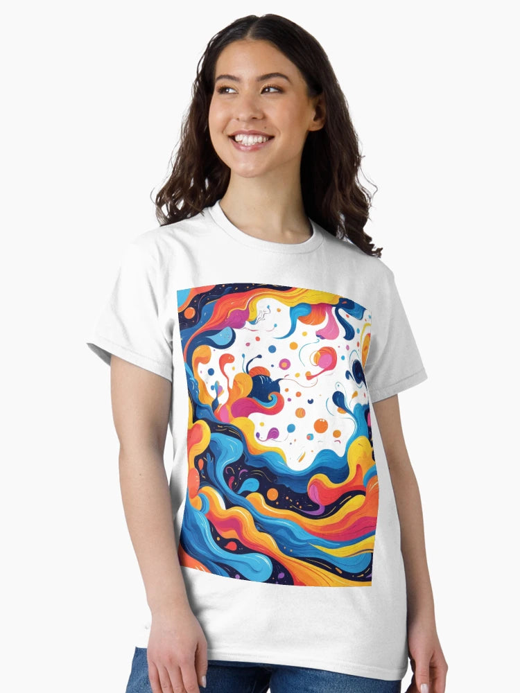 Abstract Rainbow Ocean’s Waves