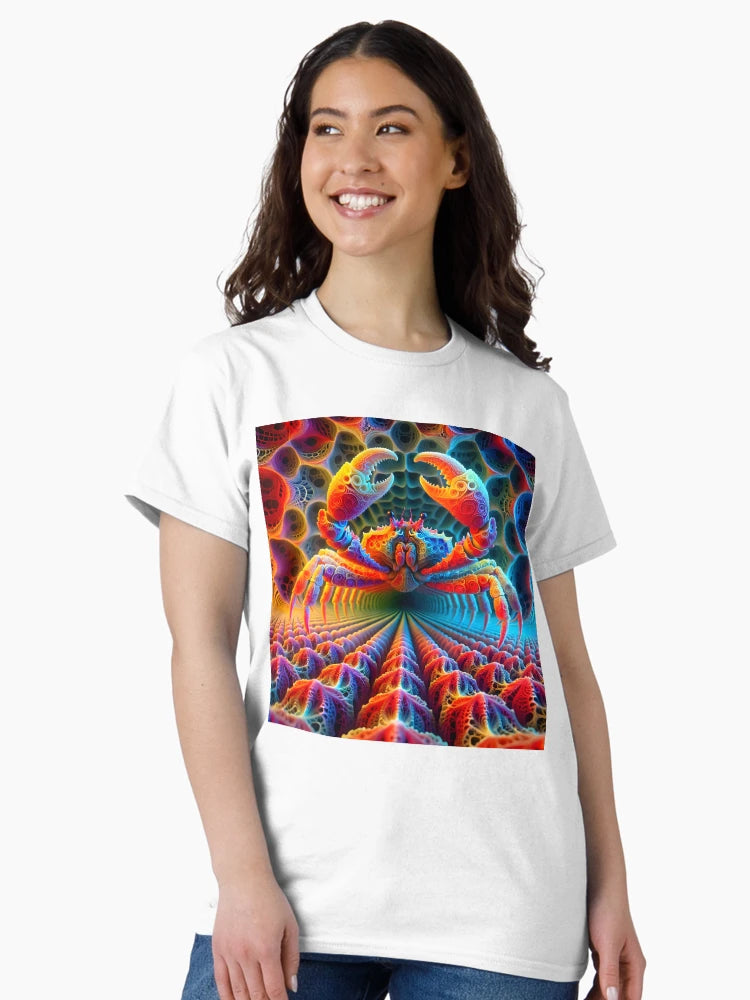 A.I. Psychedelic Fractal Crab 0005 FunFractals ChromaDepth 3D