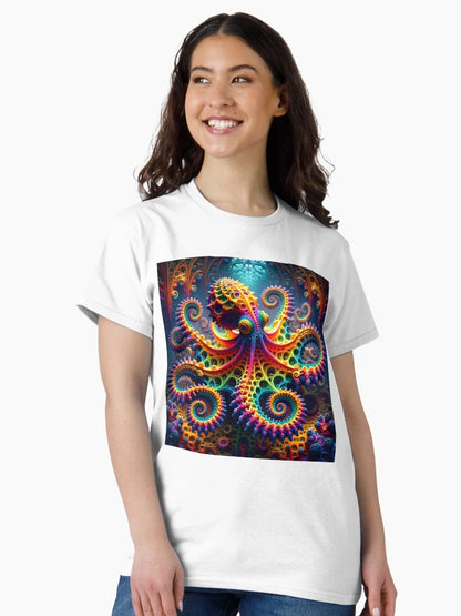 A.I. Psychedelic Fractal Octopus 0003 FunFractals ChromaDepth 3D