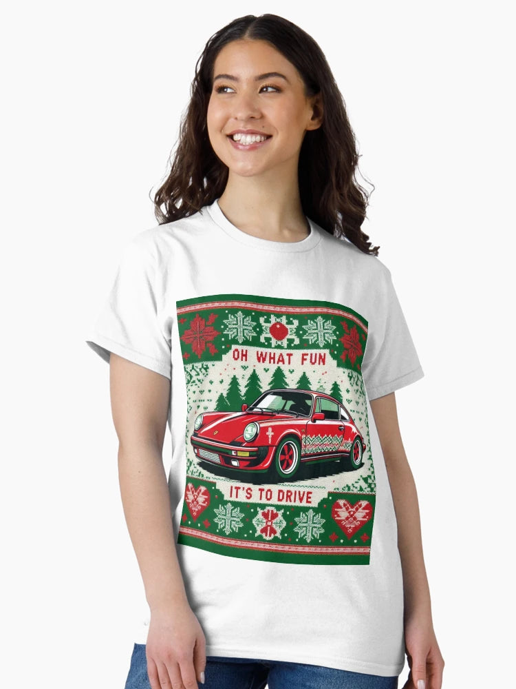 Exclusive Festive Holiday Sweater - Premium Car Design | Perfect Christmas Gift