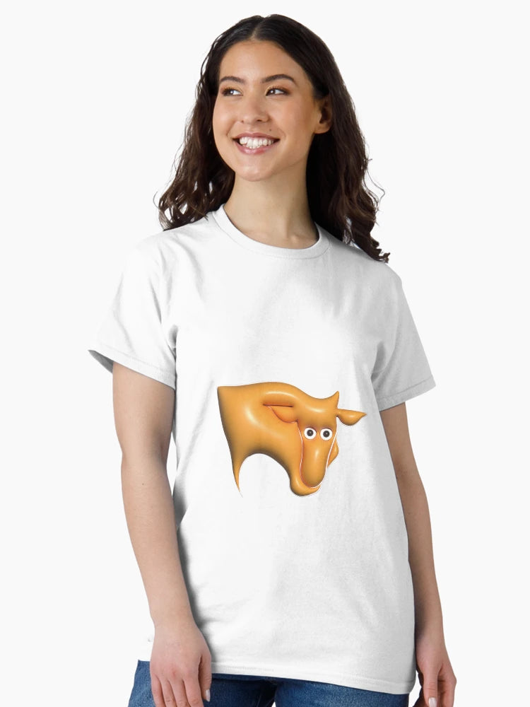 3d orange cow