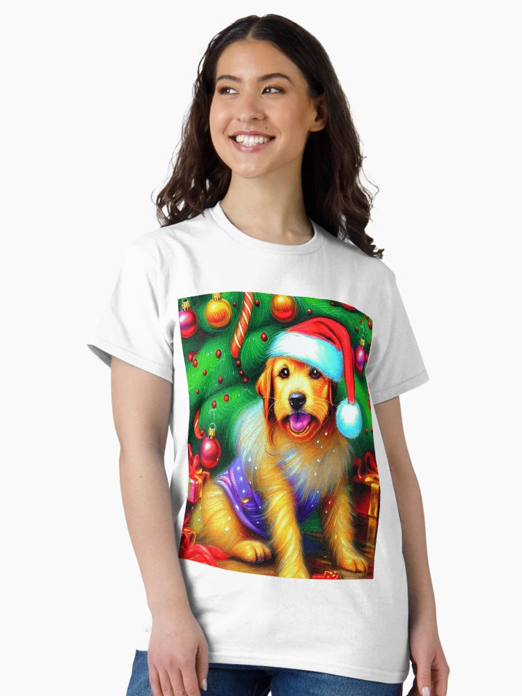 Adorable Shaggy Christmas Puppy