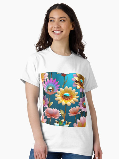 3d pastel flowers background, floral poster design.