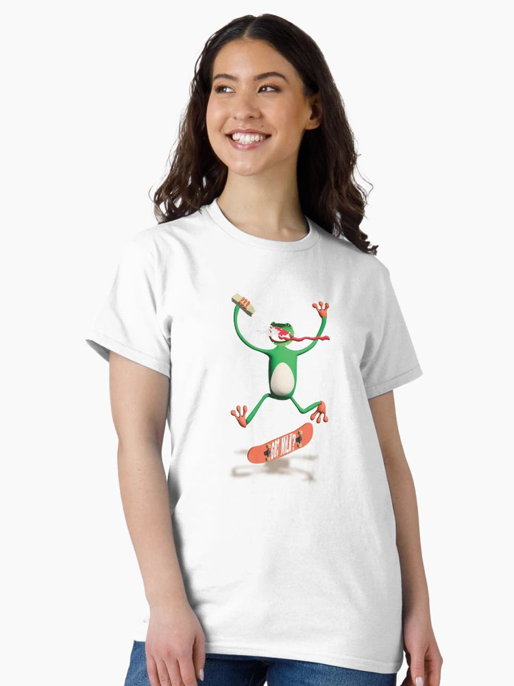 Frog On Skateboard