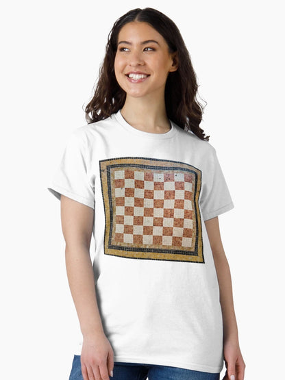 3d Rustic italian mosaic chess pattern seamless design