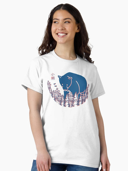 3D Glasses Bear in the Woods