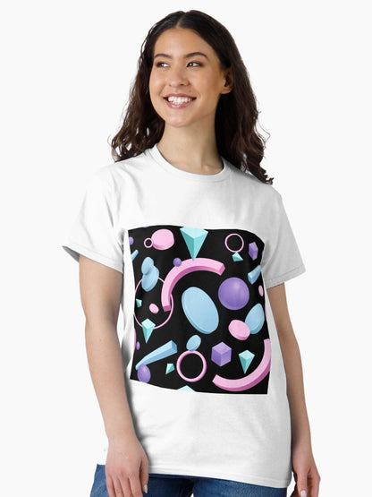 3D Shapes Background 3