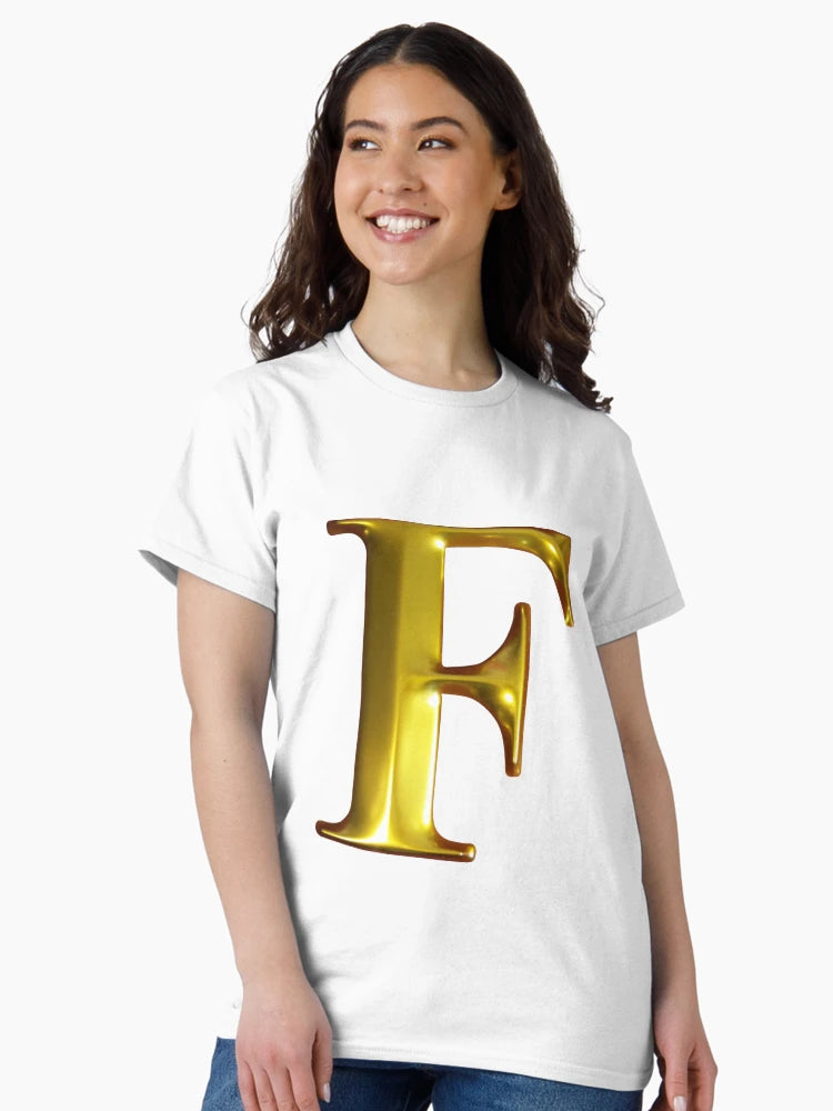 Gold Letter F