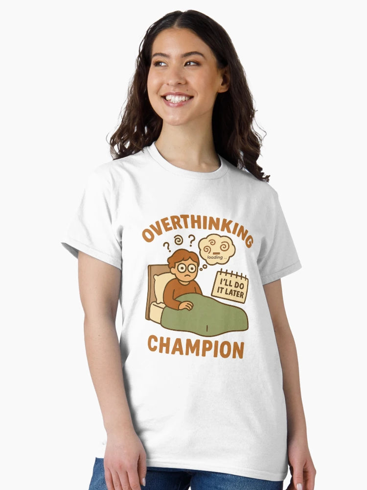 Overthinking Champion – Overloaded Mind in Bed