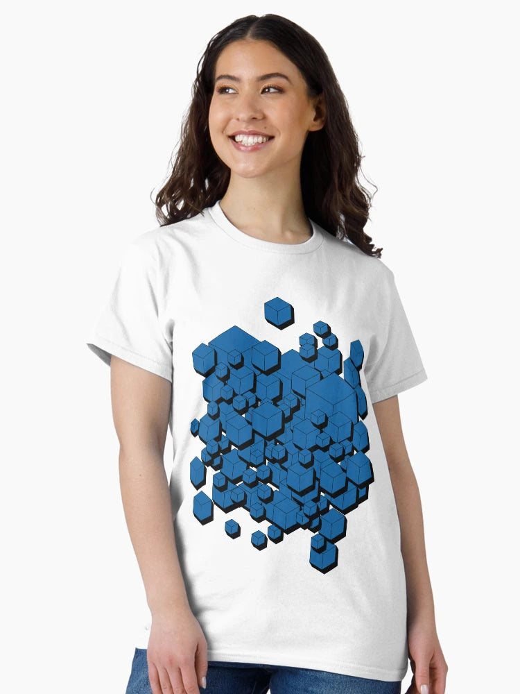 3D Cobalt blue Cubes