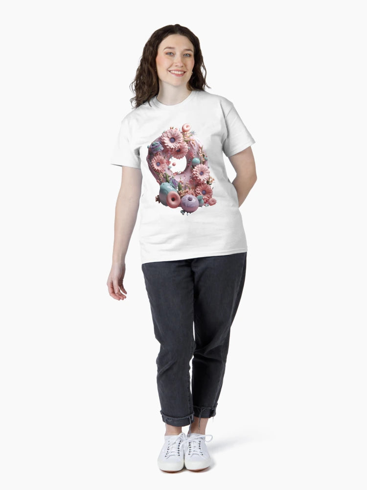 Dreamy Floral Donut - 3D Render in Pastel Colors