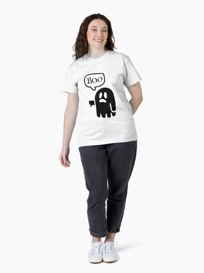 Famous Ghost of Disapproval Halloween T Shirt White