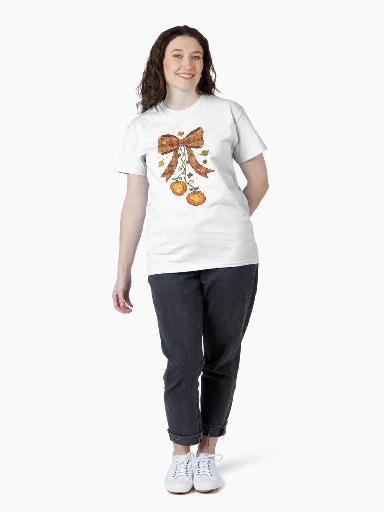 Festive Croquette Bow with Dangling Jack-O-Lanterns #2