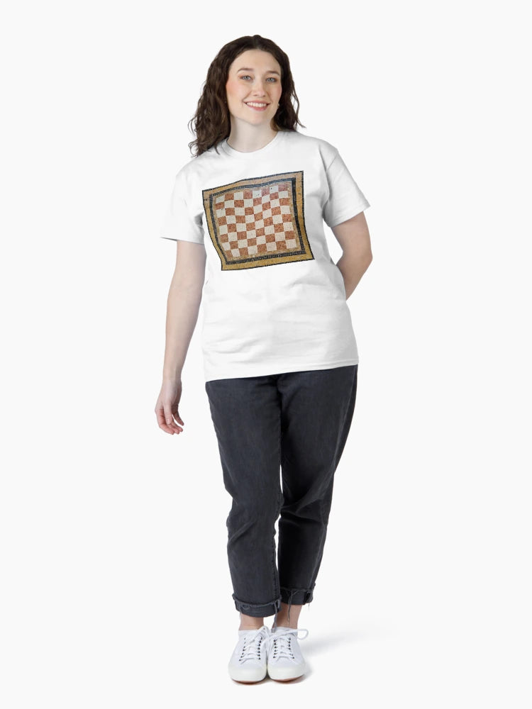 3d Rustic italian mosaic chess pattern seamless design