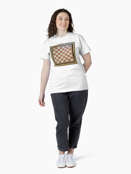 3d Rustic italian mosaic chess pattern seamless design