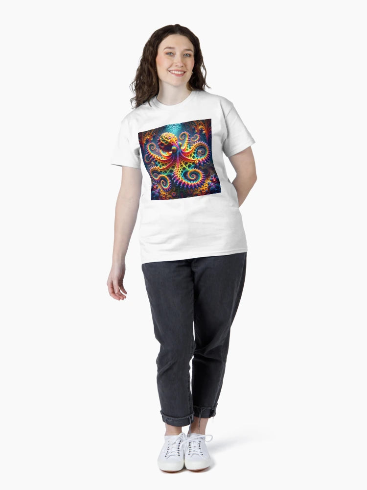 A.I. Psychedelic Fractal Octopus 0003 FunFractals ChromaDepth 3D