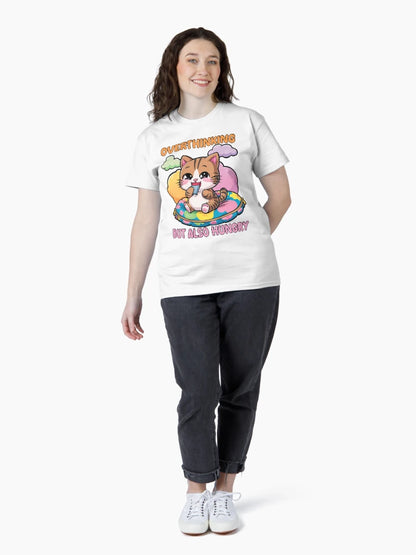 Overthinking But Also Hungry, Over Thinking, Kawaii Style, Funny Cat