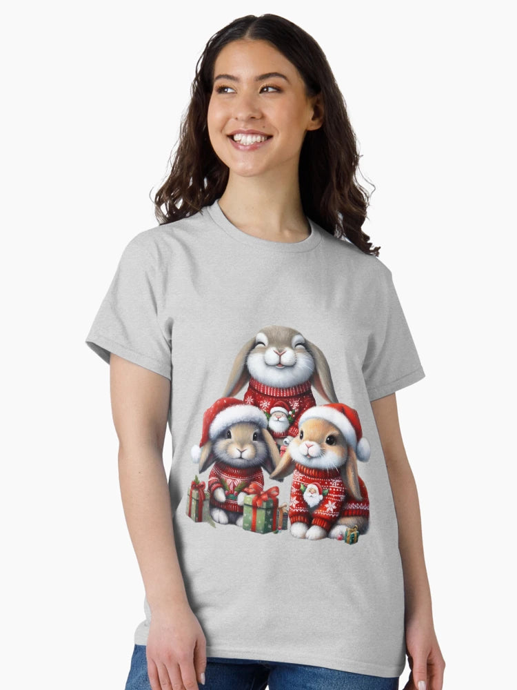 Festive Christmas Bunnies with Gifts